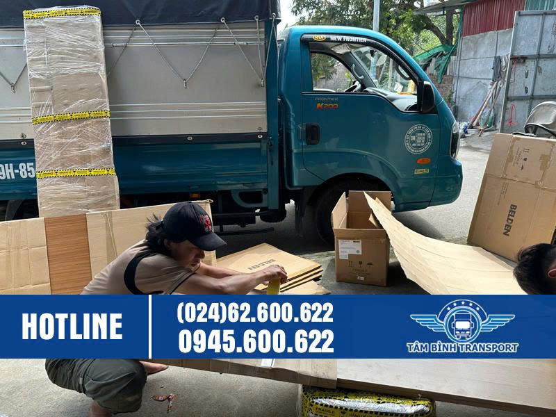Vì sao nên lựa chọn dịch vụ thuê xe tải chuyển văn phòng của Vận Chuyển Tâm Bình
